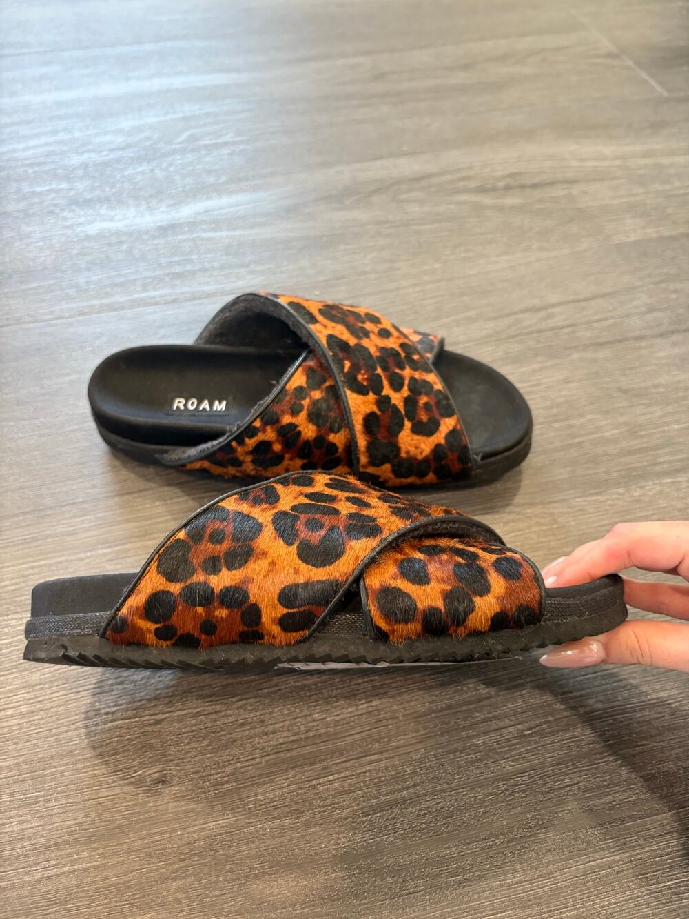 Roam Cheetah Print Slides Size 38(8)